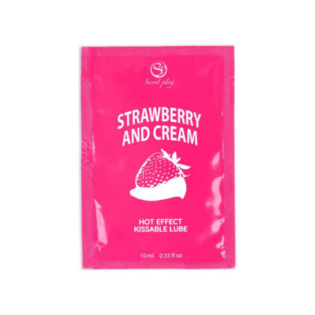 SECRETPLAY - LUBRIFICANTE MONODOSE FRAGOLE E CREMA 10 ML