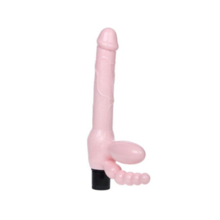 BAILE - IMBRAGATURA SENZA CORDA TPR CON VIBRAZIONE E STIMOLAZIONE ANALE 25