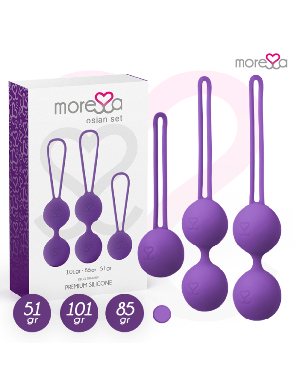 MORESSA - OSIAN SET PREMIUM IN SILICONE LILLA