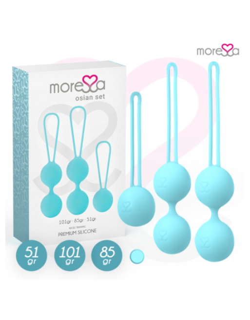 MORESSA - SET OSIAN PREMIUM IN SILICONE TURCHESE