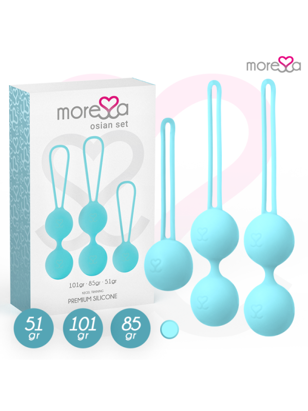 MORESSA - SET OSIAN PREMIUM IN SILICONE TURCHESE