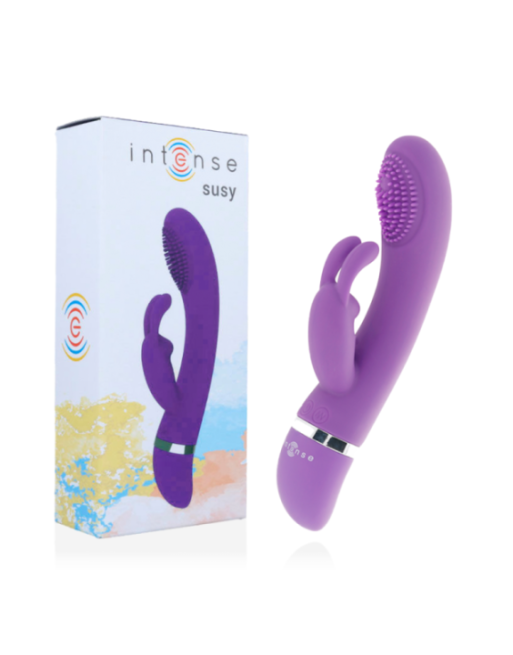 INTENSE - VIBRATORE OSCILLANTE IN SILICONE RABBIT LILLA SUSY