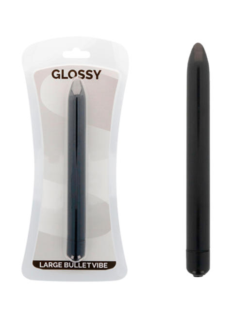 GLOSSY - VIBRATORE SLIM NERO
