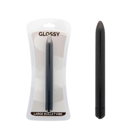 GLOSSY - VIBRATORE SLIM NERO