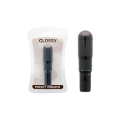 GLOSSY - VIBRATORE TASCABILE NERO