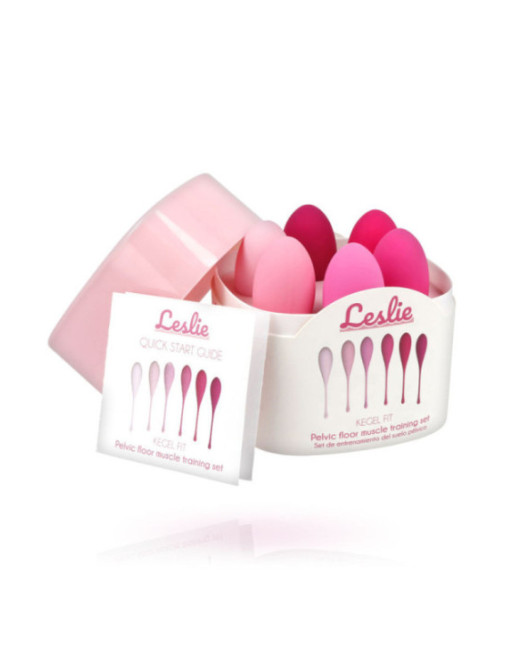 LESLIE - SET PER ALLENAMENTO MUSCOLI PELVICI KEGEL FIT 6 PEZZI