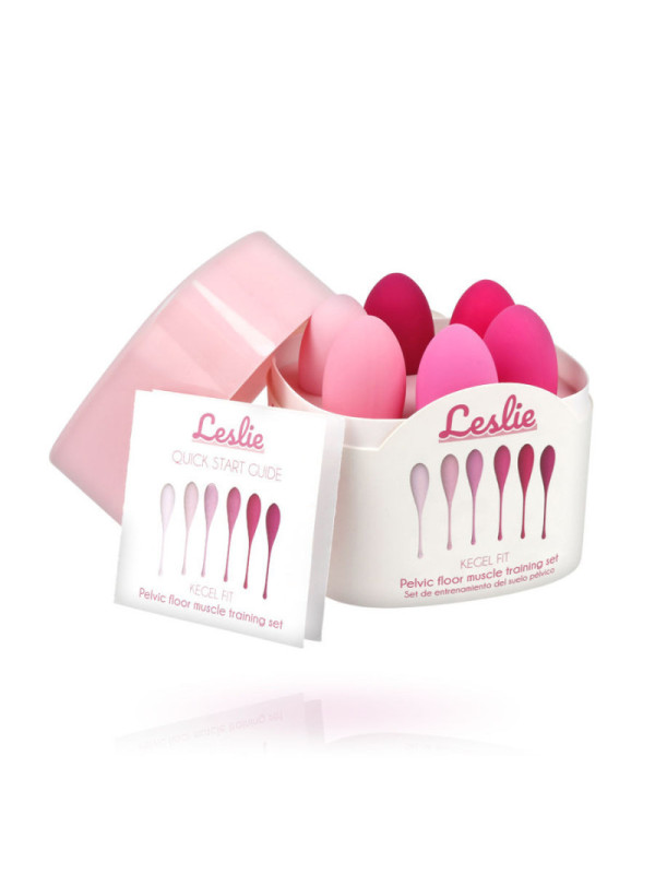 LESLIE - SET PER ALLENAMENTO MUSCOLI PELVICI KEGEL FIT 6 PEZZI