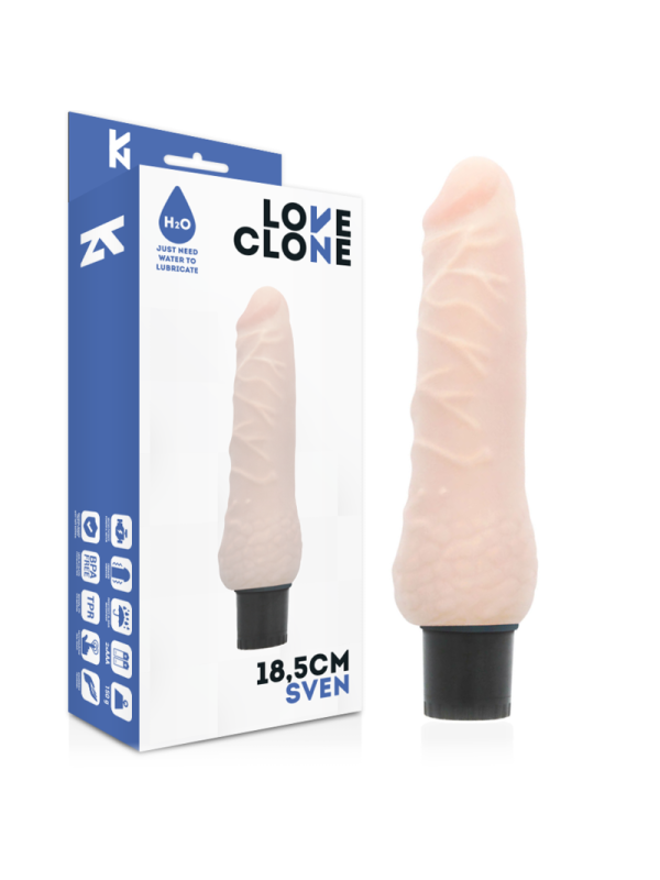 LOVECLONE - VIBRATORE AUTOLUBRIFICANTE SVEN 18