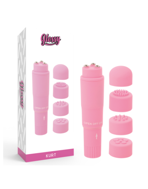 GLOSSY - MASSAGGIATORE POCKET KURT ROSA