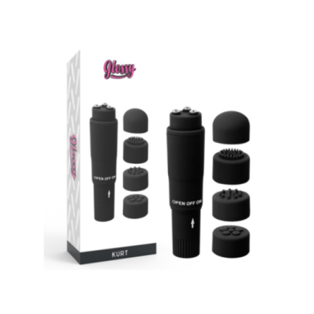 GLOSSY - MASSAGGIATORE TASCABILE KURT NERO