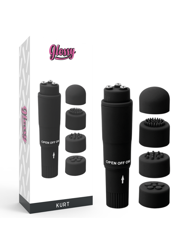 GLOSSY - MASSAGGIATORE TASCABILE KURT NERO