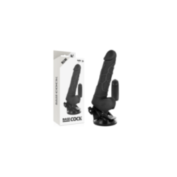 BASECOCK - VIBRATORE REALISTICO TELECOMANDO NERO 18