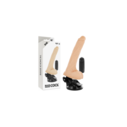 BASECOCK - VIBRATORE TELECOMANDO NATURALE REALISTICO CON TESTICOLI 20 CM -O- 4 CM