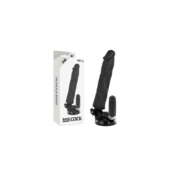 BASECOCK - VIBRATORE REALISTICO TELECOMANDO NERO 21 CM -O- 4 CM