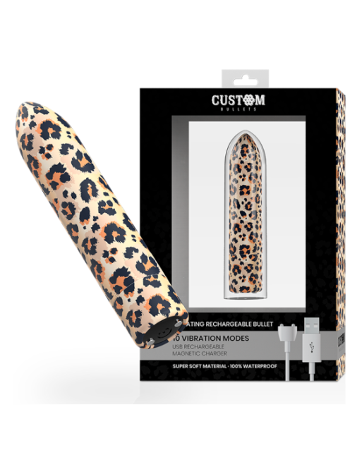 CUSTOM BULLETS - PERSONALIZZATI RICARICABILI LEOPARD 10 INTENSITÀ