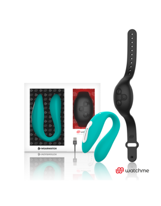 WEARWATCH - OROLOGIO VIBRATORE A DOPPIA TECNOLOGIA ACQUAMARINA / JET