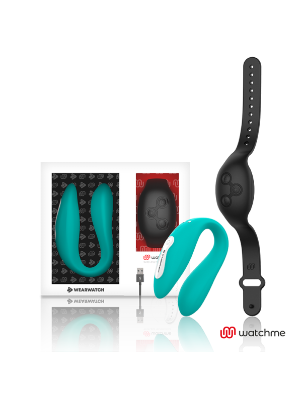 WEARWATCH - OROLOGIO VIBRATORE A DOPPIA TECNOLOGIA ACQUAMARINA / JET