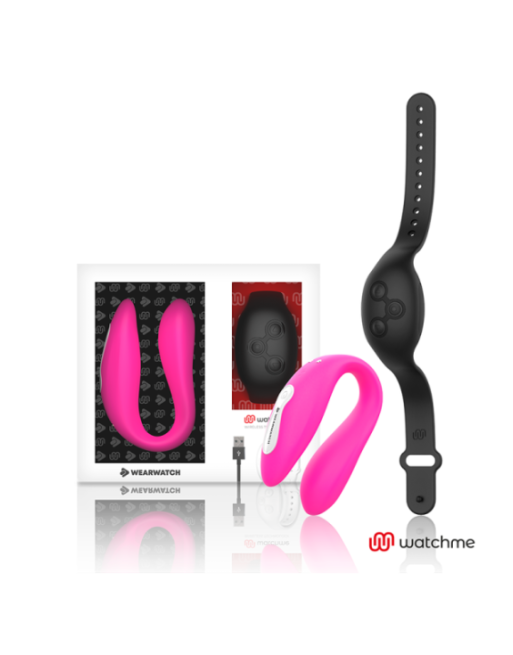 WEARWATCH - VIBRATORE WATCHME DOPPIA TECNOLOGIA FUCSIA/AZABACHE