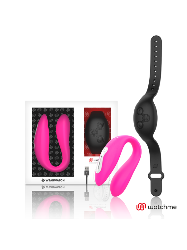 WEARWATCH - VIBRATORE WATCHME DOPPIA TECNOLOGIA FUCSIA/AZABACHE
