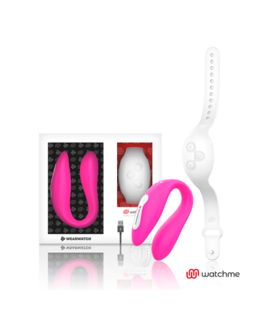 WEARWATCH - WATCHME VIBRATORE A DOPPIA TECNOLOGIA FUCSIA / NEVE
