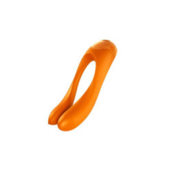 SATISFYER - VIBRATORE DA DITO CANDY CANE ARANCIONE