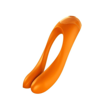 SATISFYER - VIBRATORE DA DITO CANDY CANE ARANCIONE