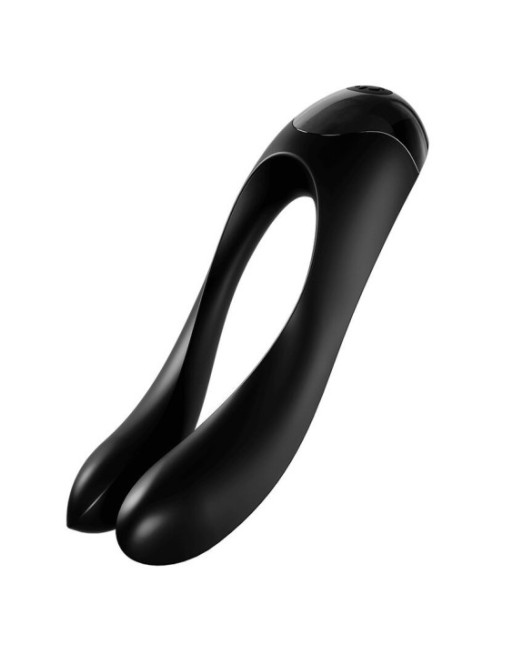 SATISFYER - VIBRATORE DA DITO CANDY CANE NERO
