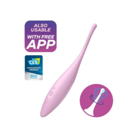 SATISFYER - VIBRATORE TWIRLING JOY CLIT TIP ROSA