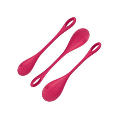 SATISFYER - SET DA ALLENAMENTO YONI POWER 1 ROSSO