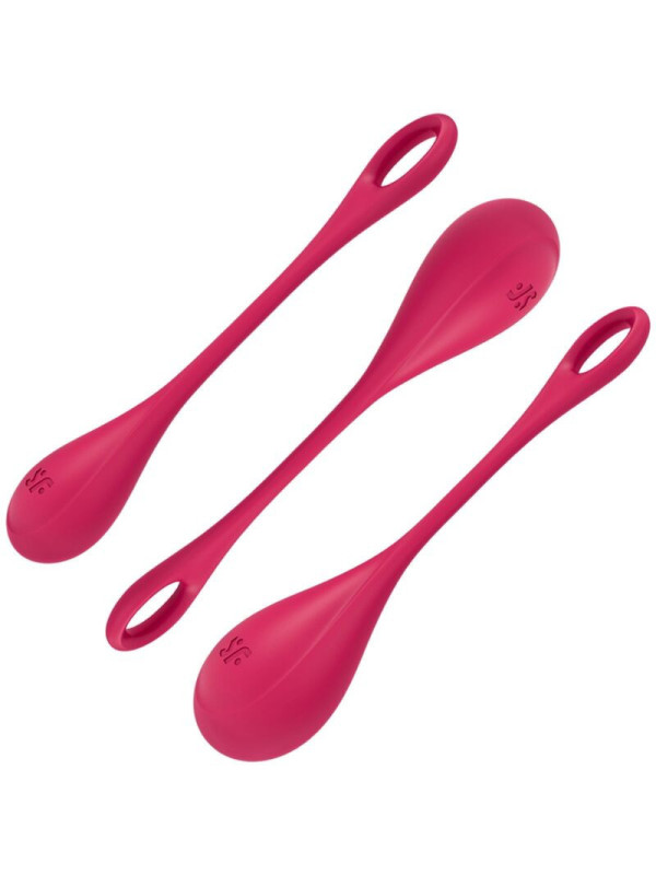 SATISFYER - SET DA ALLENAMENTO YONI POWER 1 ROSSO