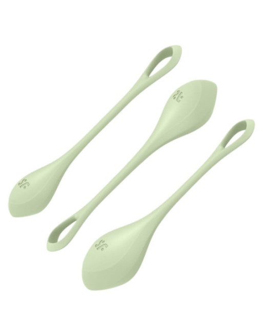 SATISFYER - SET DA ALLENAMENTO YONI POWER 2 VERDE
