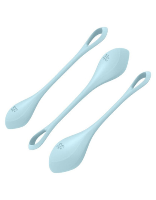 SATISFYER - SET DA ALLENAMENTO YONI POWER 2 BLU