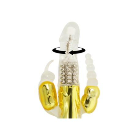 OHMAMA - VIBRATORE MULTIFUNZIONE DORATO