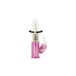 OHMAMA - VIBRATORE CON FUNZIONE DI ROTAZIONE E STIMOLATORE DEL CLITORIDE