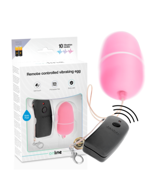 ONLINE - UOVO VIBRANTE CON TELECOMANDO ROSA