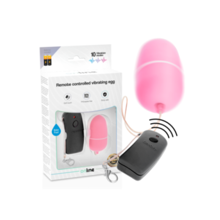 ONLINE - UOVO VIBRANTE CON TELECOMANDO ROSA