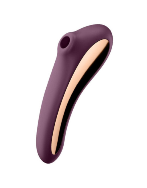 SATISFYER - VIBRATORE DUAL KISS AIR PULSE ROSSO VINO