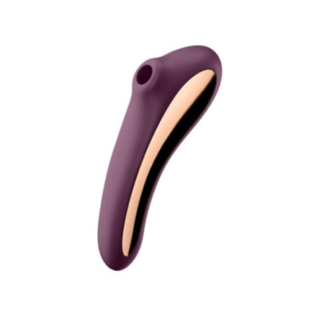 SATISFYER - VIBRATORE DUAL KISS AIR PULSE ROSSO VINO