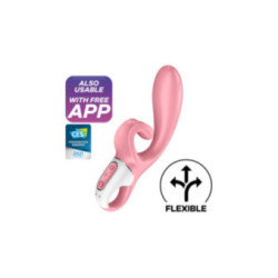 SATISFYER - APP VIBRATORE HUG ME RABBIT ROSA