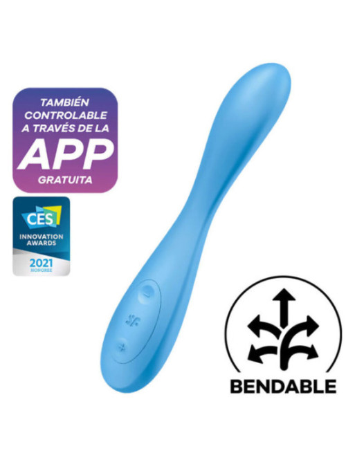 SATISFYER - APP MULTI VIBRATORE G-SPOT FLEX 4+ BLU