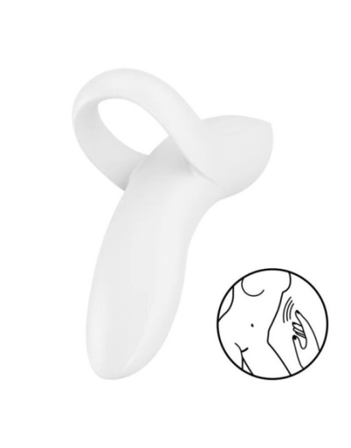 SATISFYER - VIBRATORE DA DITO BOLD LOVER BIANCO