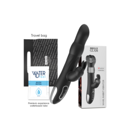 BRILLY GLAM- VIBRATORE E ROTATORE CONIGLIO MOEBIUS COMPATIBILE CON LA TECNOLOGIA WIRELESS WATCHME