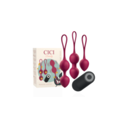 CICI BEAUTY - PREMIUM SILICONE 3 PERLINE VIBRANTI KEGEL TELECOMANDO