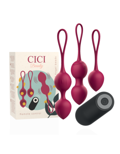 CICI BEAUTY - PREMIUM SILICONE 3 PERLINE VIBRANTI KEGEL TELECOMANDO