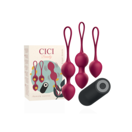 CICI BEAUTY - PREMIUM SILICONE 3 PERLINE VIBRANTI KEGEL TELECOMANDO