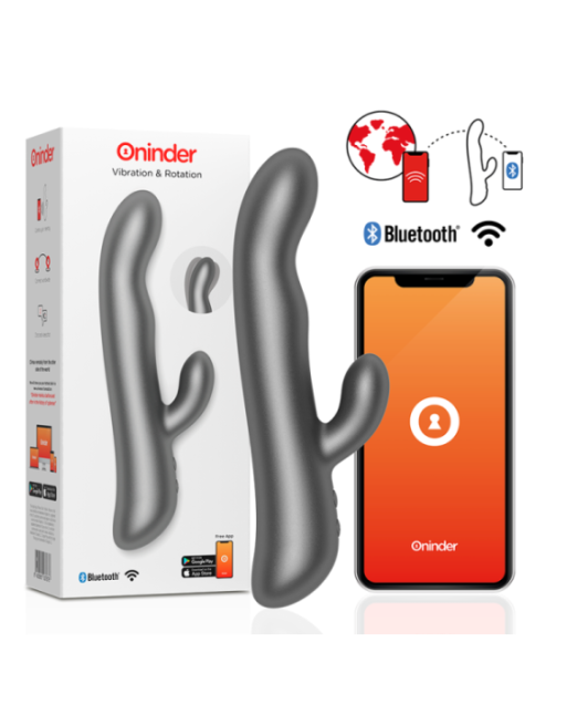 ONINDER - VIBRAZIONE E ROTAZIONE OSLO NERO - APP GRATUITA