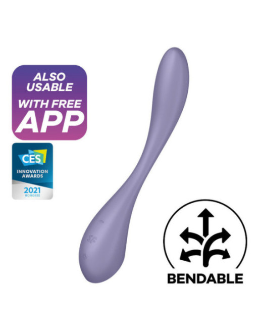 SATISFYER - MULTI VIBRATORE G-SPOT FLEX 5 LILLA