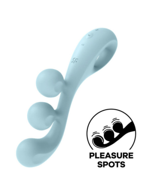 SATISFYER - MULTI VIBRATORE TRI BALL 2 BLU