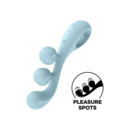 SATISFYER - MULTI VIBRATORE TRI BALL 2 BLU