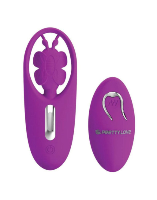 PRETTY LOVE - STIMOLATORE A FARFALLA PER MUTANDINE DANCING CON TELECOMANDO LILLA